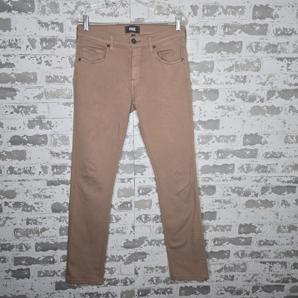 Paige Jeans Mens 29x32 Federal Lennox Slim Fit Straight Leg Redwood Dust